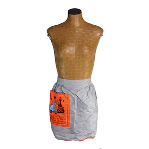 Vintage Apron - Black and White Checkered