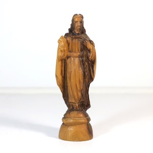 Vintage Wooden Carved Religious Jesus Figurine