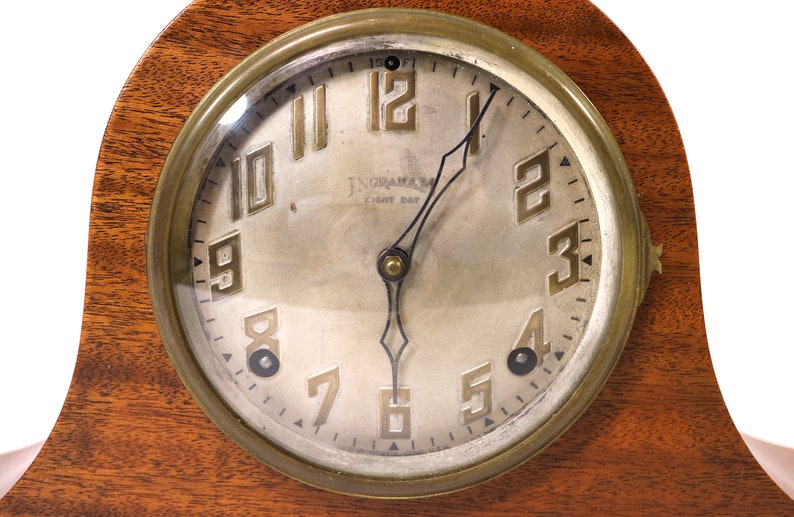 Antique Ingraham Eight Day Mantel Clock T 330 Duplex Etsy