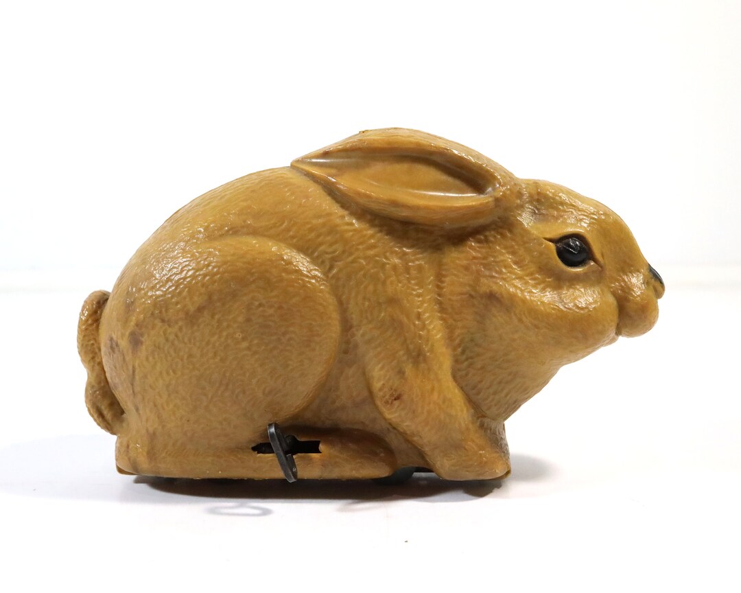 Vintage Celluloid Wind up Rabbit Toy Etsy