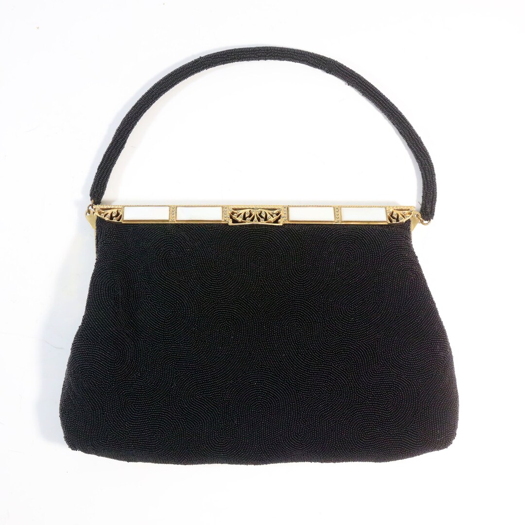 Vintage Bags by Josef Hand Beaded in France Black Evening Etsy