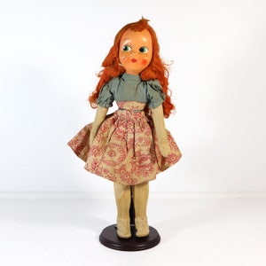 Antique 15&quot; Girl Doll with Plastic Face