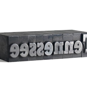TENNESSEE - 36pt Vintage Metal Letterpress