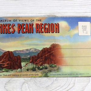 Vintage Pikes Peak Region Album Souvenir Postcard Booklet