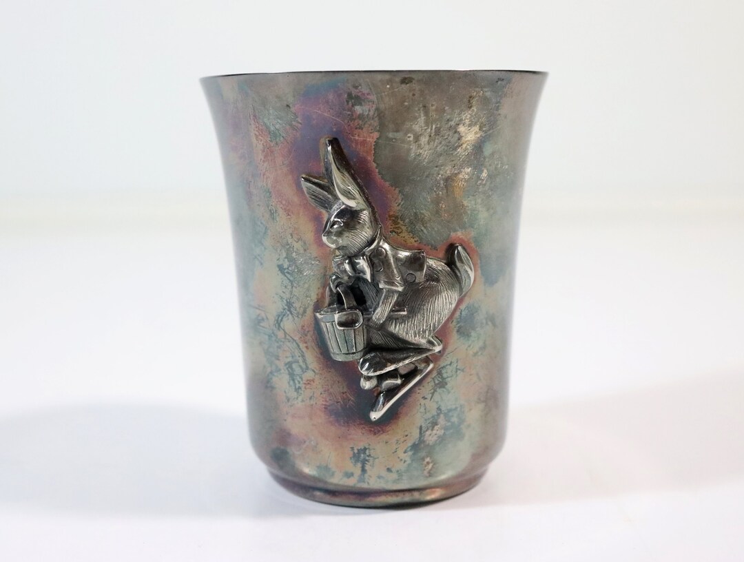 Vintage Napier Silverplate Rabbit Christening Cup 6 Oz. - Etsy