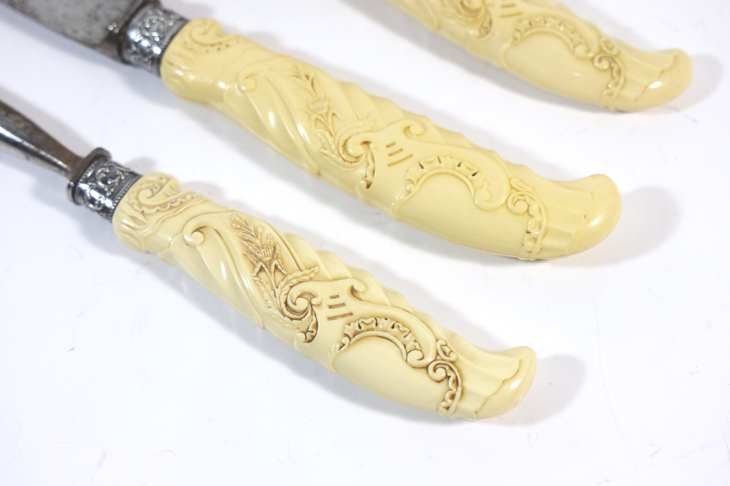Vintage 3-piece Landers Frary & Clark Sterling Silver Carving