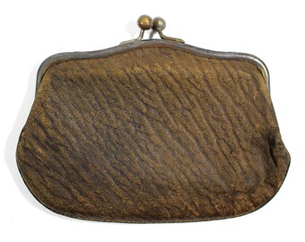 Vintage Genuine Leather Coin Purse