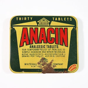 Vintage Anacin Tablet Tin
