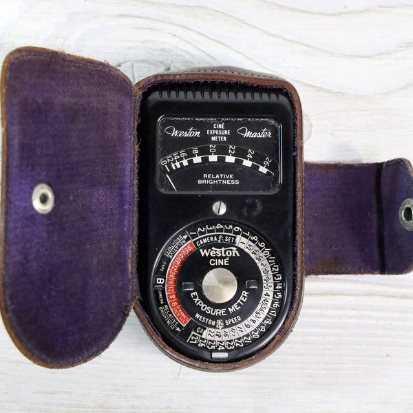 Vintage Weston Cine Exposure Meter, Model 720