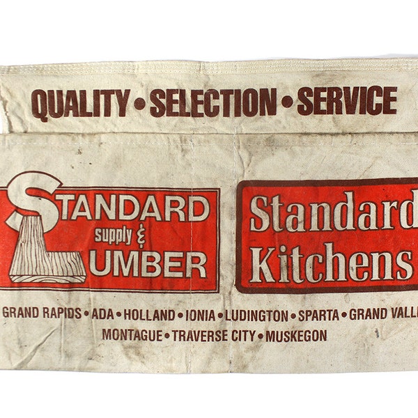 Vintage Hardware Store Apron - STANDARD SUPPLY & LUMBER