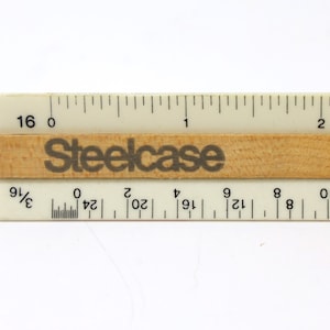 Triangular 12&quot; Architectural Scale Steelcase Ruler