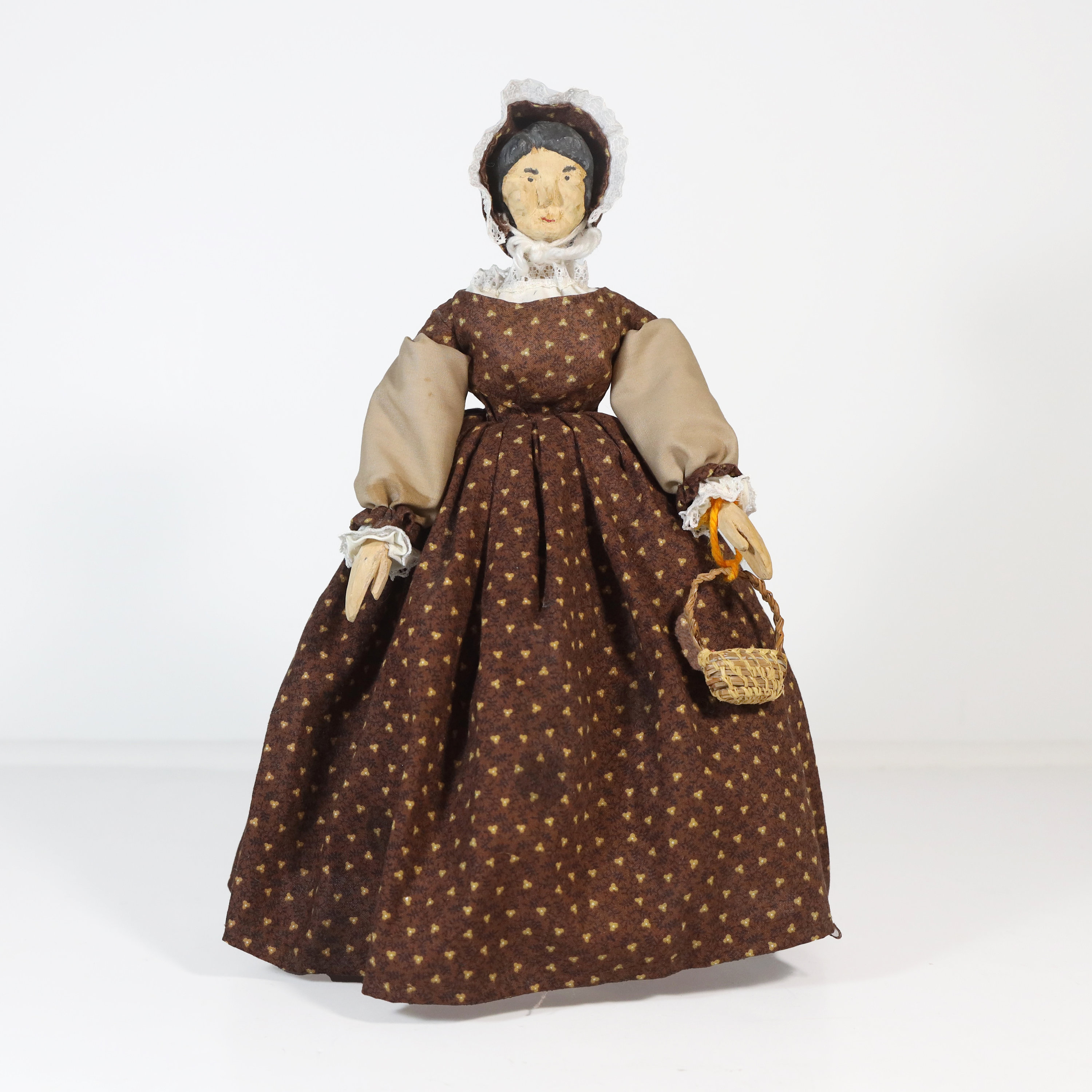 Vintage Wooden Hand Carved Old Woman Doll Jointed - Etsy