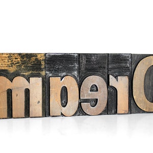 DREAM in 3&quot; Wooden Letterpress