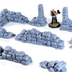 Stone Wall Ruins Set