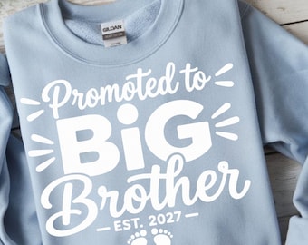 Promoted to Big Brother 2027 PNG, Big Brother Announcement, New Baby Reveal PNG, Pregnancy Announcement Design