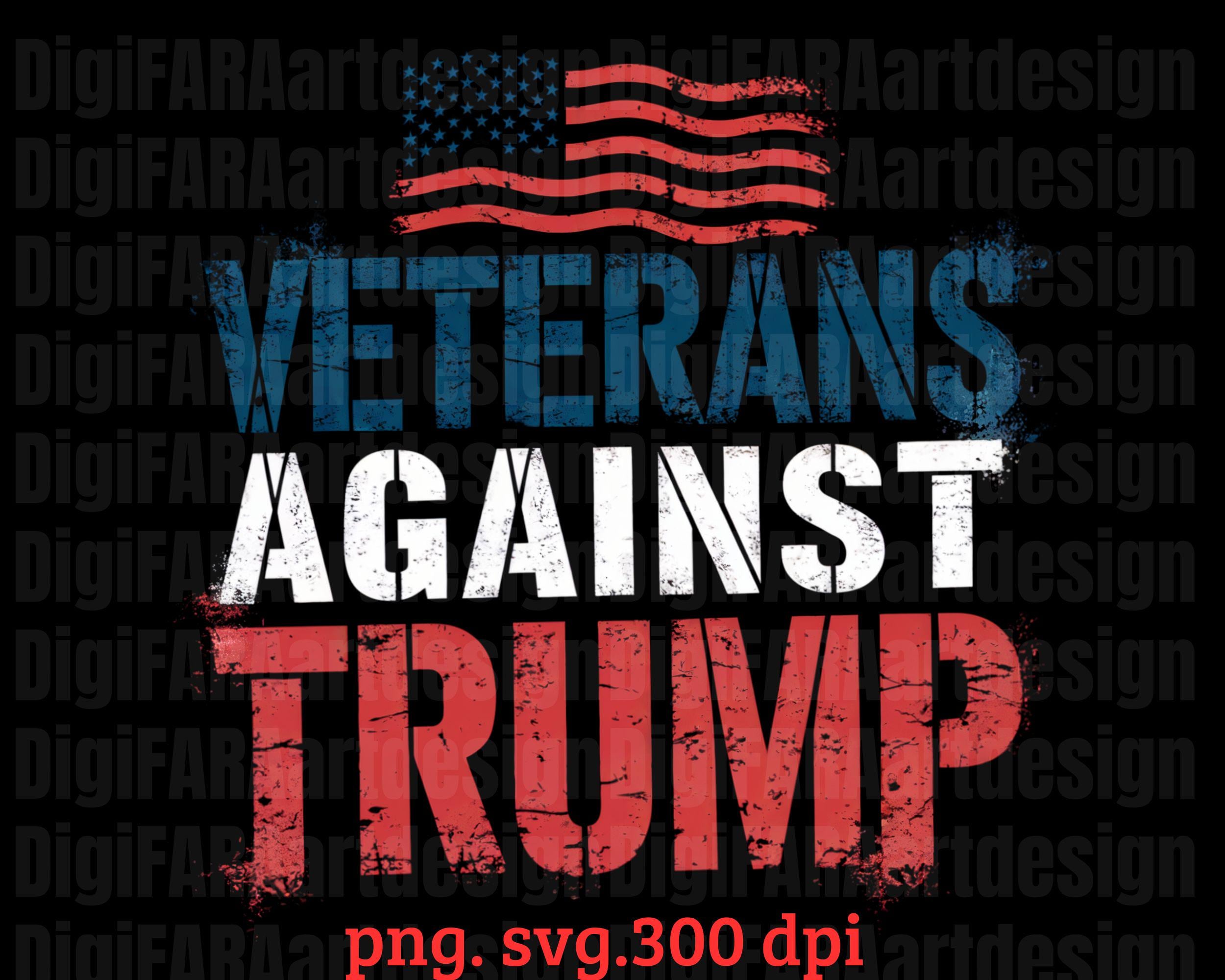 T-shirt Personnalisable Veterans Against Trump - Fabriqué Aux USA, Tailles S à 5XL