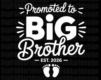 Promoted to Big Brother 2026 PNG, Big brother png, digital download, Big Brother is 2026 PNG