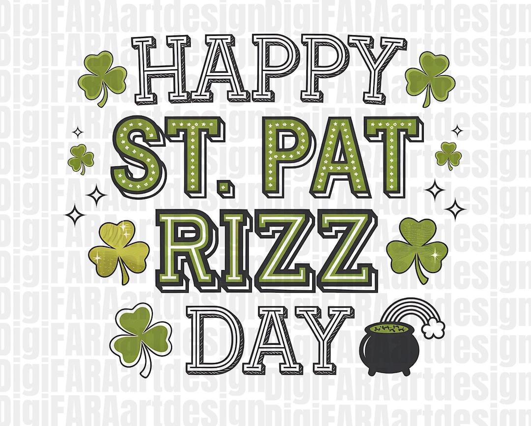 Irish Ruzz Happy St Pat Rizz Day Png,st. Patrick's Day Irish, Happy St. Pat Rizz ...