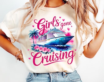 Girls Gone Cruising 2026 PNG svg ,Girls Cruise Vacation , Girls Tropical Trip PNG ,Friends Cruise Trip png, Matching Girls Cruise Trip Gift