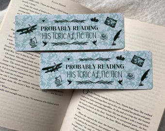 Historical Fiction Bookmark | War Bookmark | Green Bookmark | Rose Bookmark | Gift For Book Lover | Book Club | History Bookmark