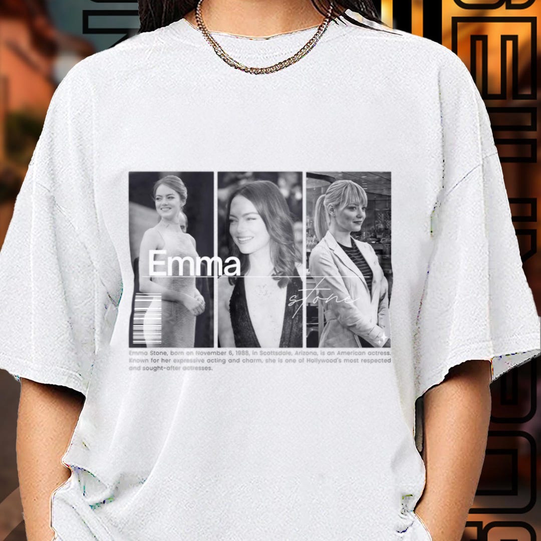High quality Emma Stone Fan Merch T shirt For Women And Men Limited High quality Emma Stone Fan Merch T shirt For Women And Men Limited