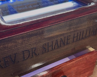 Custom Walnut Watch Case – Wooden Display Box with Laser Engraving