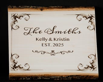 Custom Engraved Wood Plaque - Personalized Basswood Sign Gift