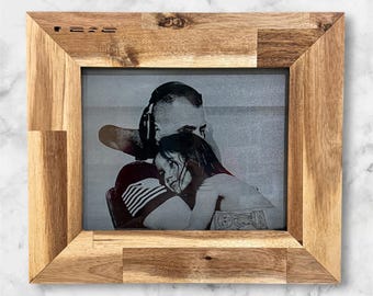 Unique Laser Engraved Glass Picture Frame