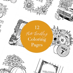 Kids Activity Coloring Pack for Fall Wedding | Printables for DIY Fall Wedding | Kids Wedding Table | Fall Wedding Coloring Book
