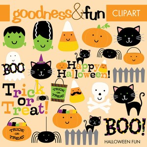 Halloween Fun Halloween Clipart - Digital Halloween Clipart - Instant Download