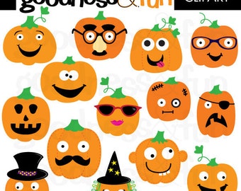 Pumpkin Patch Halloween Clipart - Digital Halloween Clipart - Instant Download