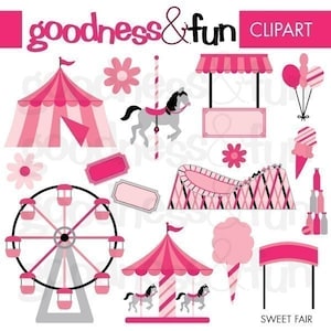 Sweet Fair Digital Clipart - Digital Fair Clipart - Instant Download