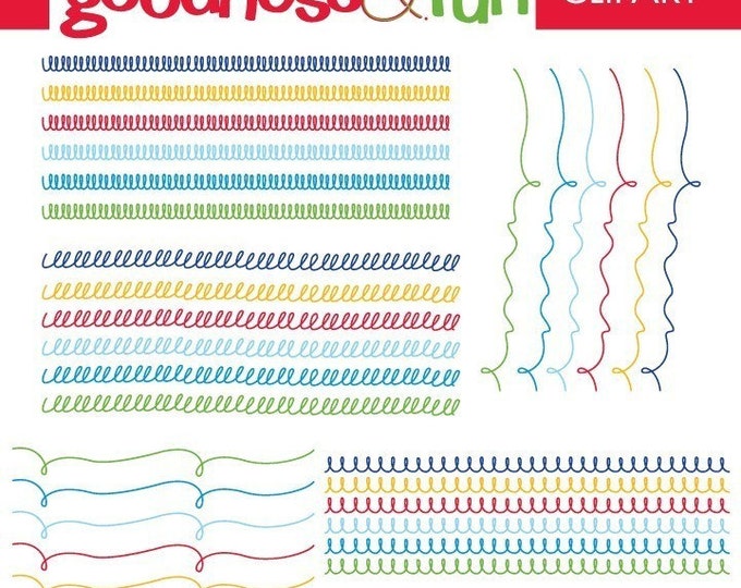 Digital Clipart Squiggles and Giggles Etsy