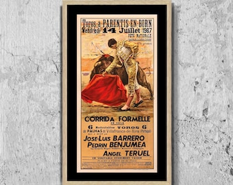 Tirage Albuminé Vintage Cordoba Espana - Feria De Toros Bravos - Circa 1890 - 23,5x28,5 Cm