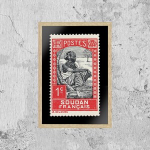 Arte de sellos africanos antiguos, sellos de Sudán, retratos de mujeres negras, decoración de pared con imágenes impresas, impresiones de carteles de viajes