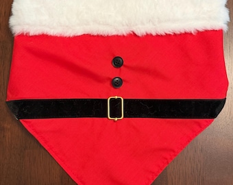 Holiday Santa Bandana for Dogs