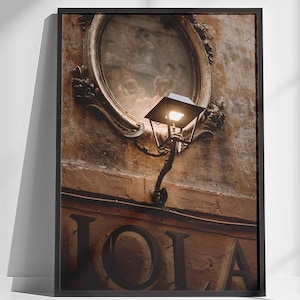 Impresión fotográfica de la calle Roma, arte mural imprimible de paisajes urbanos itinerantes, póster de monumentos de Italia, decoración de pared con fotos, impresiones digitales, decoración del hogar