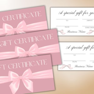Buono regalo per estetista. Modello di buono regalo personalizzabile perfetto per tutti i saloni di bellezza. Lash Tech, Hair Stylist, Skin Care, Nail Tech.