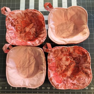 Great Mother&#39;s Day Gift! Reversible Bowl Cozy Set of 2 – Microwave Safe and Stylish