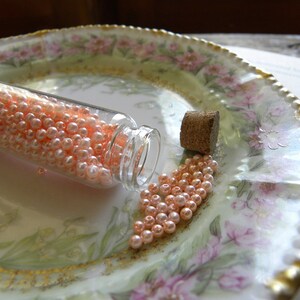 Vintage Faux Pearls in Glass Bottle image 1