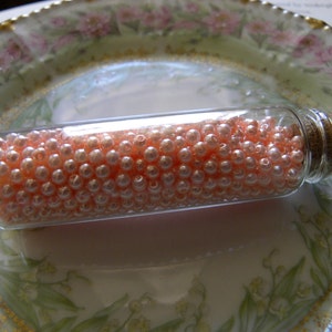 Vintage Faux Pearls in Glass Bottle image 2