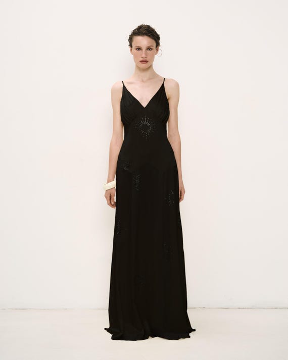 green emerald velvet dress Giselle Maxi Dress main image 0