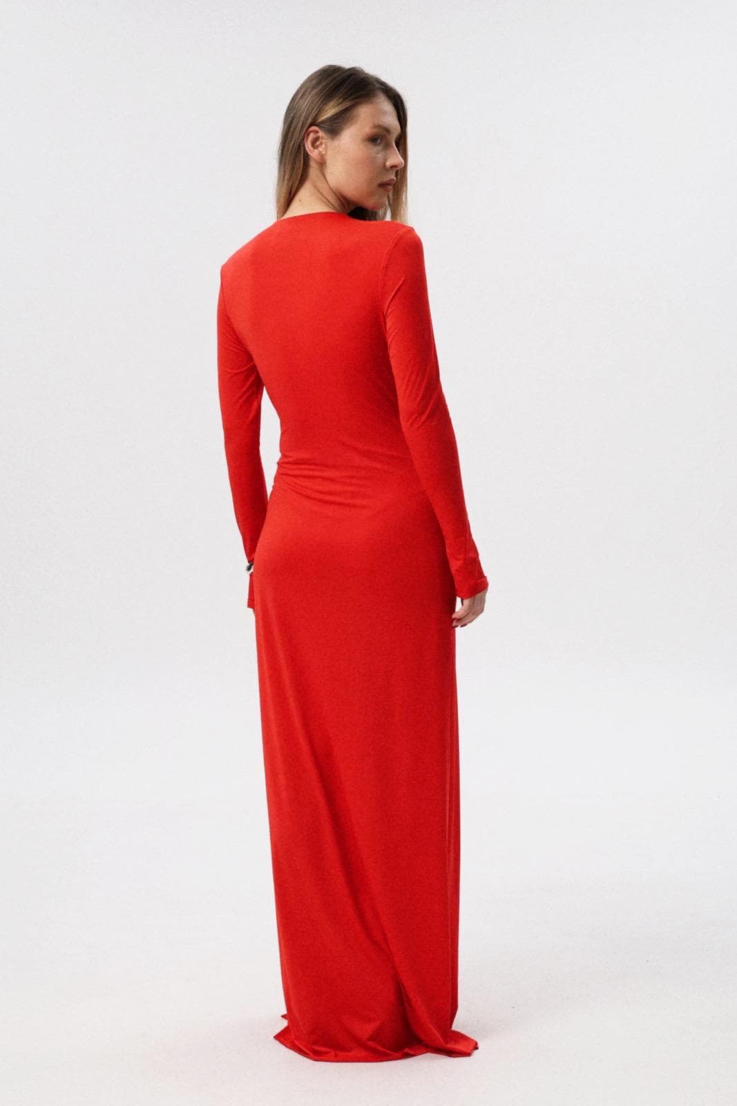 burgundy dresses maxi ALIX MAXI TIE FRONT DRESS - BURGUNDY – CHIC LE FRIQUE