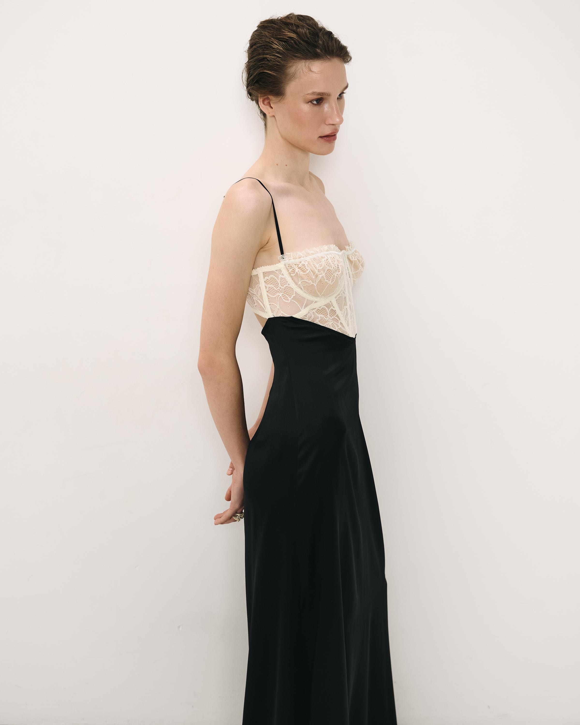 corset slip dress Sexy Long Prom with Lace-Up Open Back Light Yellow / XLarge Wear it to formals Prom Dusty Rose Slip Dress