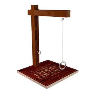 Custom, Brewing Company, Tabletop Ring Toss Game, Game, Ring Toss, Gift, Realtor Gift, Housewarming, Bar, Home Decor, Man Cave, Decor