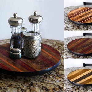 Round Lazy Susan, Table Lazy Susan, Wood Lazy Susan, Kitchen Lazy Susan, Rotating Tray, Lazy Susan, Wooden Lazy Susan, Housewarming Gift