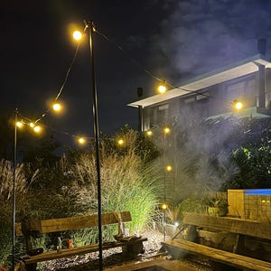 cozy outdoor evenings with our metal poles