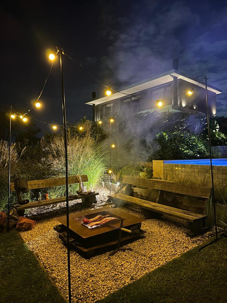 cozy outdoor evenings with our metal poles