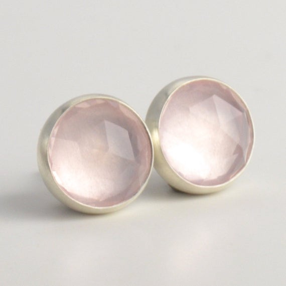 Oval Faceted Stud Earrings 8mm Oval Faceted Stud Earrings 8mm