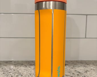 Pencil Engraved Owala FreeSip Bottle, Personalized Teacher Gift, Custom Tumbler